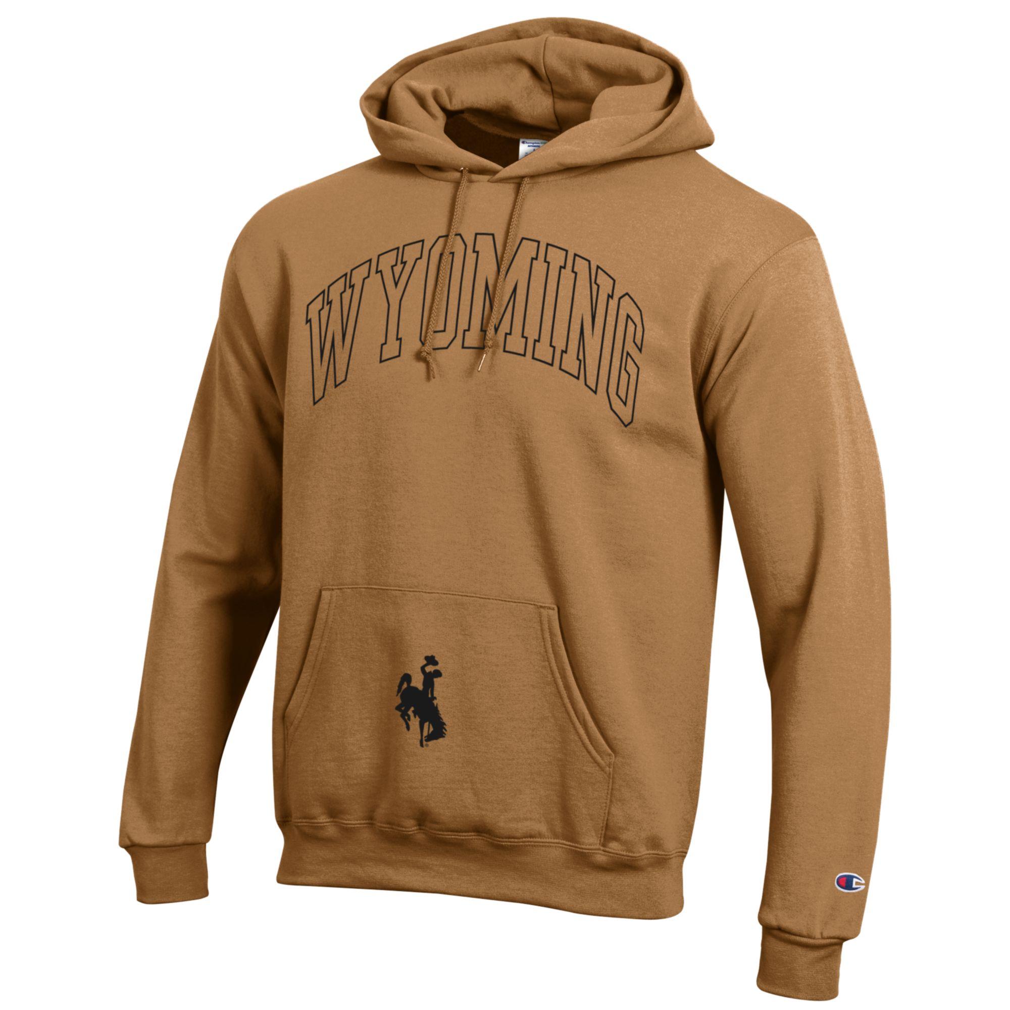 Wyoming Cowboys Champion Power Blend Hoodie Rust Universi