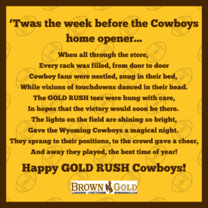 poem detailing the cowboys home opener game