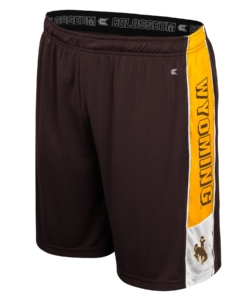 Wyoming Cowboys B/H Quantum Shorts- Bro/Gld/Wht