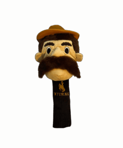 Wyoming Cowboys Pistol Pete Golf Club Headcover – Brown/Gold