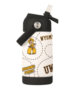 Wyoming Cowboys 12oz. Kids Water Bottle – White