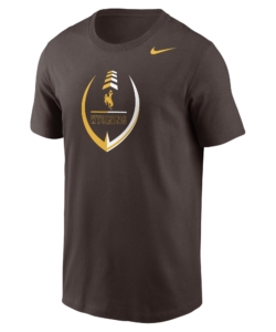 Nike Wyoming Cowboys Football S/S Tee – Brown
