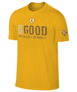Wyoming Cowboys B/H Be good Do good S/S Tee – Gold